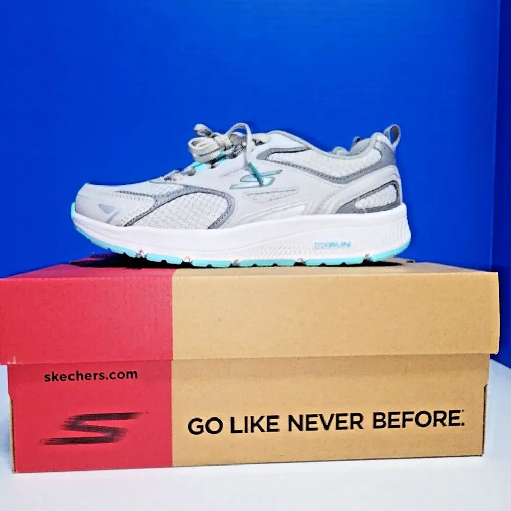 Skechers Air Cooled Goga Mat Go Run Consistent Women's Shoes Size 7 Grey